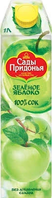 Фото для Сок Сады Придонья 1л из зеленых яблок*12