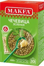 Фото для Крупа Макфа 400гр Чечевица зеленая*9