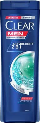 Фото для Шампунь Клеар 400мл АктивСпорт Против перхоти 2в1 д/мужчин*12