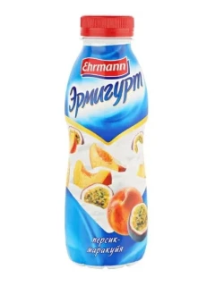 Фото для Йогурт питьевой Эрмигурт 420гр персик/маракуйя 1.2%*6 (БЗМЖ)