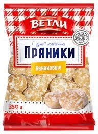 Фото для Пряники Ветли 350г Банановые*8