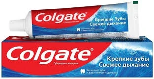 Фото для Зубная паста Колгейт 100мл Крепкие зубы свежее дыхание*48