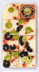 Фото для Сыр Пармезан Паганини Дэ Люкс 100г оливки зелёные и чёрные*12