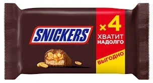 Фото для Батончик Сникерс 4шт*40гр арахис/карамель/нуга*28