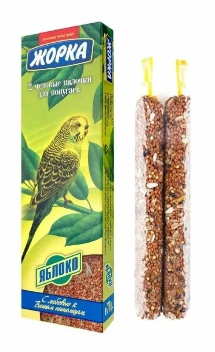 Жорка палочки для попугаев Яблоко (2шт), 80 г