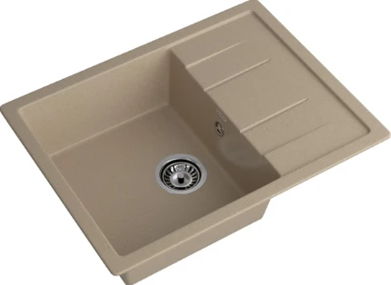 Фото для Мойка GranFest мрамор QUADRO GF-Q650L (650х500мм) Песок