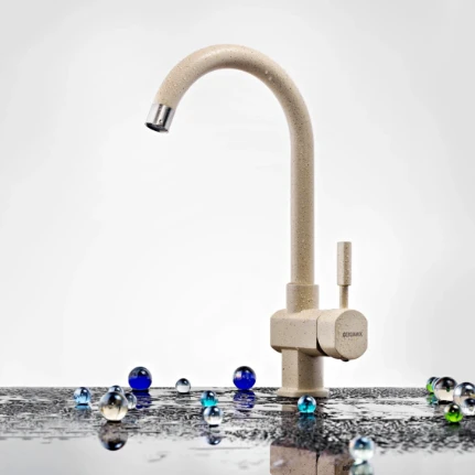 Фото для VIOLETA GR328 Смеситель высокий излив GERDAMIX (бежевый)