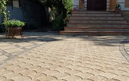 Тротуарная плитка Чешуя