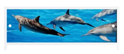 Фото для Экран п/в "Ультра лёгкий" АРТ 150 см (Дельфины)