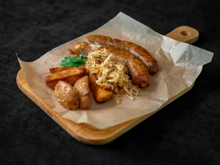 Фото для Колбаски куриные с квашеной капустой 1/270