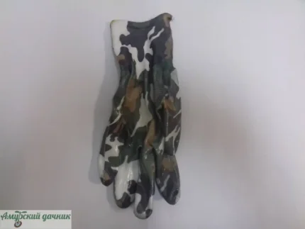 Фото для 1 Перчатки нейл. с нитр. покр. сад."КАМУФЛЯЖ" р-9, кл.15 (желт. ок) /5