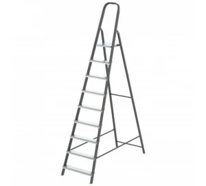 Фото для Стремянка, 10 ступеней, стальная, алюминиевые ступени, СИБРТЕХ