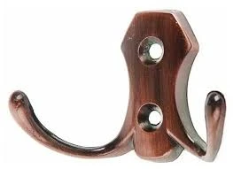 Фото для Крючок-вешалка 2-х рожковый KL-56 МЕДЬ