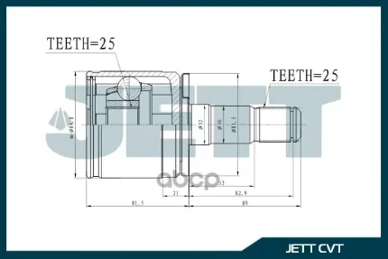 Фото для Шрус Внутренний Mi Mb526146 Jett V40-0001 JETT арт. V40-0001