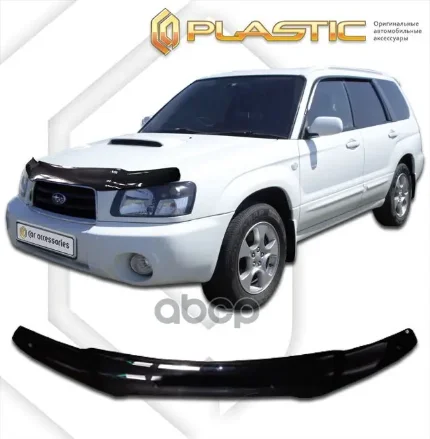 Фото для Дефлектор Капота Su Forester 2002-2005г Sg5,Sg9 Чёрный (Мухобойка) CA plastic арт. 2010010100629
