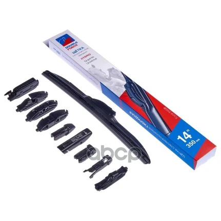 Фото для Щетка Стеклоочистителя 350Mm Double Force/Clingo Гибридная Dfhy14 DOUBLE FORCE арт. DFHY14