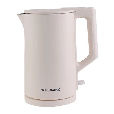 Фото для Чайник WILLMARK EK-1828PS1/8 Белый (1,8л, 2000Вт двустен. корпус,защита от перегр, контроллер)
