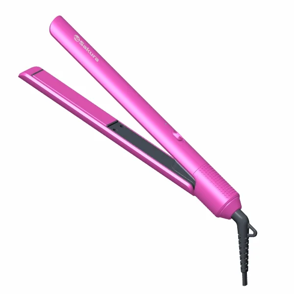 Выпрямитель для волос SAKURA SA-4528Р Розов. (40Вт,плавающ.пласт,105*25мм,керам)