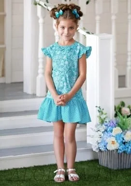 Платье для девочки дошкольного возраста "Лукерья"116,128 хлопок