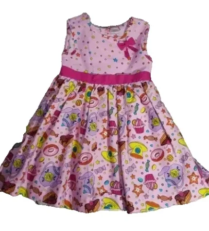 Платье для девочки дошкольного возраста "Сластена" 110,116,,122 поплин