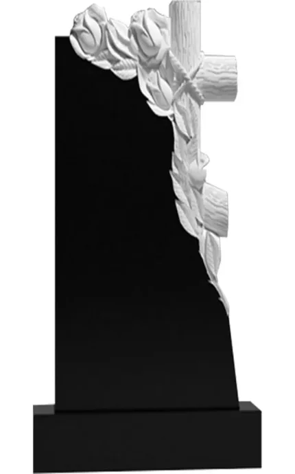Фото для Гранитные памятники вертикальные резные черные ВАР-205 (премиум-класс)