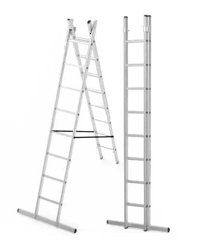 Фото для Лестница алюминиевая двухсекционная 12 ступеней max 5,94 м