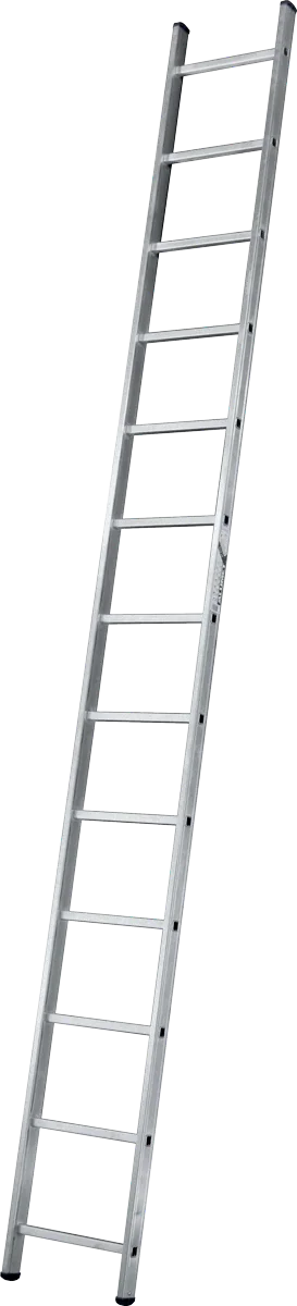 Фото для Алюминиевая односекционная лестница 18 ступеней 5,1 м усиленная Россия
