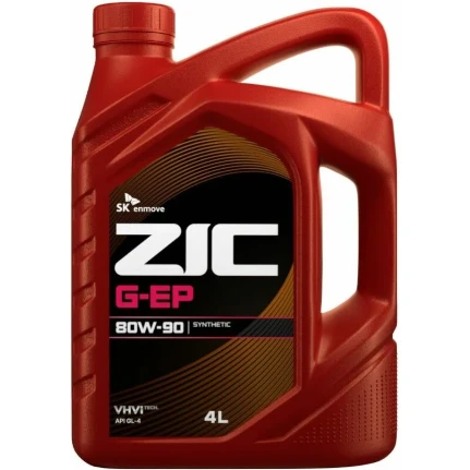Фото для Масло трансмиссионное ZIC G-EP 80w90, синтетическое, API GL-4, для МКПП, 4л, арт. 162625