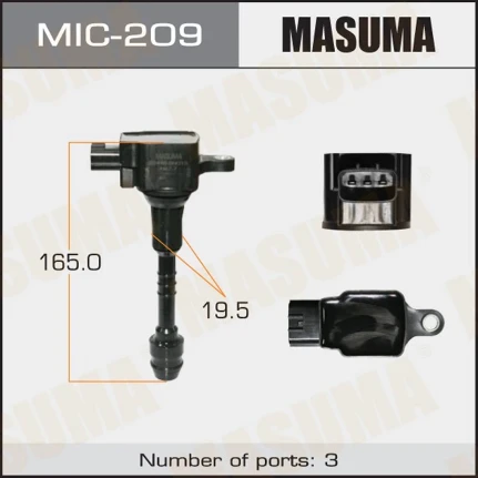 Фото для Катушка зажигания Masuma, для Nissan Primera / Sunny / Tino / Bluebird, арт. MIC-209