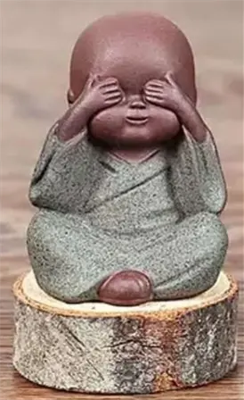 Коллекционные керамические фигурки маленьких монахов для чайной церемонии