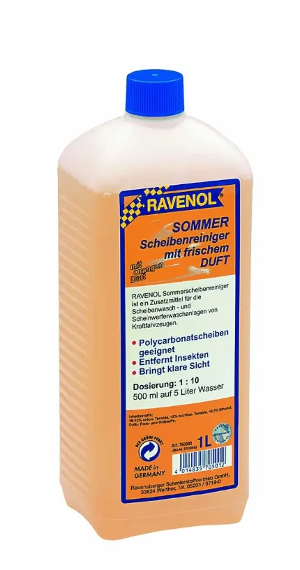 Фото для Омыватель стекол Sommerscheibenr лето 1:10 RAVENOL 1л