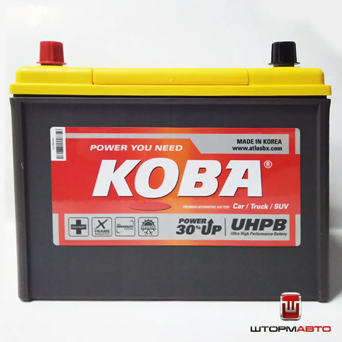 Аккумулятор KOBA UMF135D31R, Корея (100 а/ч)