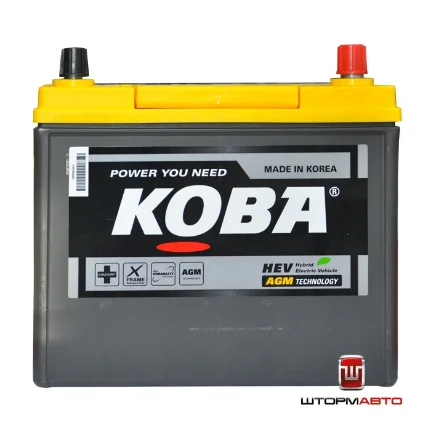 Фото для Аккумулятор KOBA AX S46B24L, Корея (AGM Battery - Absorbent Glass Mat for Start-Stop+ ) HYBRID