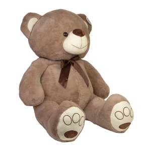 Фото для Игрушка мягкая медведь темно-бежевый с бантом 78см