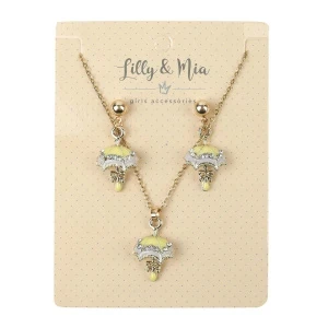 Фото для Набор украшений Lilly&Mia сережки и подвеска Зонтики