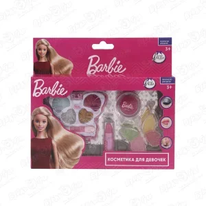 Фото для Набор детской косметики Милая леди Barbie тени с блестками помада и блеск для губ с 3лет