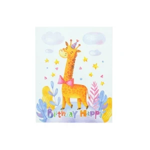 Фото для Пакет подарочный Happy Birthday со зверятами в ассортименте 40х31см