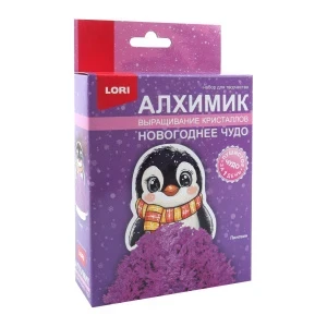 Фото для Набор LORI Выращивание кристаллов Пингвин с 10лет