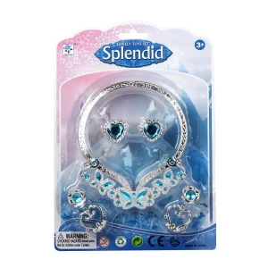 Фото для Набор принцессы с украшениями голубой