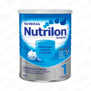 Смесь Nutricia Nutrilon Комфорт 1 молочная 900г с 0мес БЗМЖ