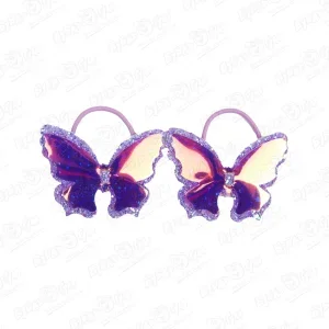 Резинки Бабочки с двойными крыльями неоновые в ассортименте