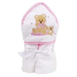 Фото для Полотенце BUBURU Baby Мишка розовое 75х75см