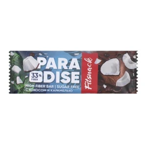 Фото для Батончик Fitsnack Paradise кокос-карамель 45г
