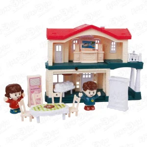 Дом для куклы Lanson Toys HAPPY VILLA с мебелью музыкальный