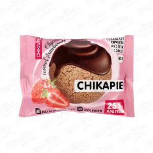 Печенье глазированное CHIKALAB клубника в шоколаде с начинкой 60г