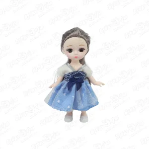 Кукла миниатюрная Lanson Toys в голубом платье