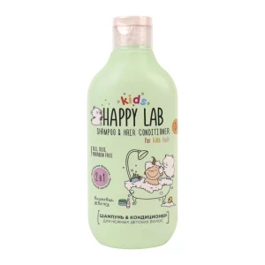 Фото для Шампунь и кондиционер HAPPY LAB для купания Вишневая жвачка 300мл с 3мес