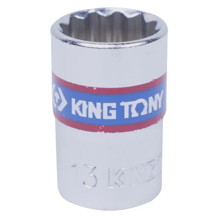 Фото для Головка торцевая стандартная двенадцатигранная 3/8", 13мм KING TONY 333013M