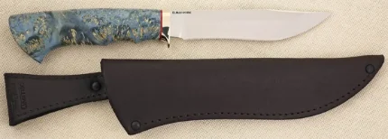 Нож "Гепард 1" сталь elmax (ст.кар.бер.гарда-мельхиор)