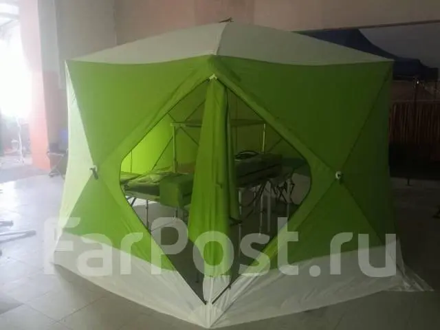 Палатка зимняя Куб TН-1636 A (360cm x 320cm x h220cm) уд